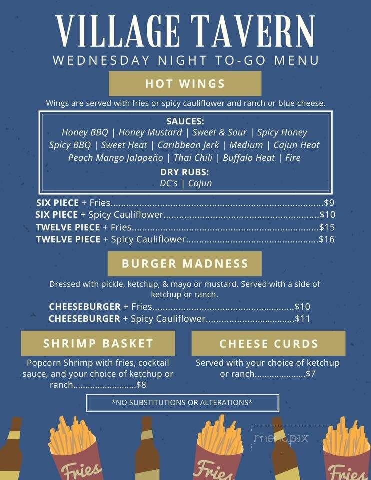 Village Tavern - Elk Creek, NE menu_pic