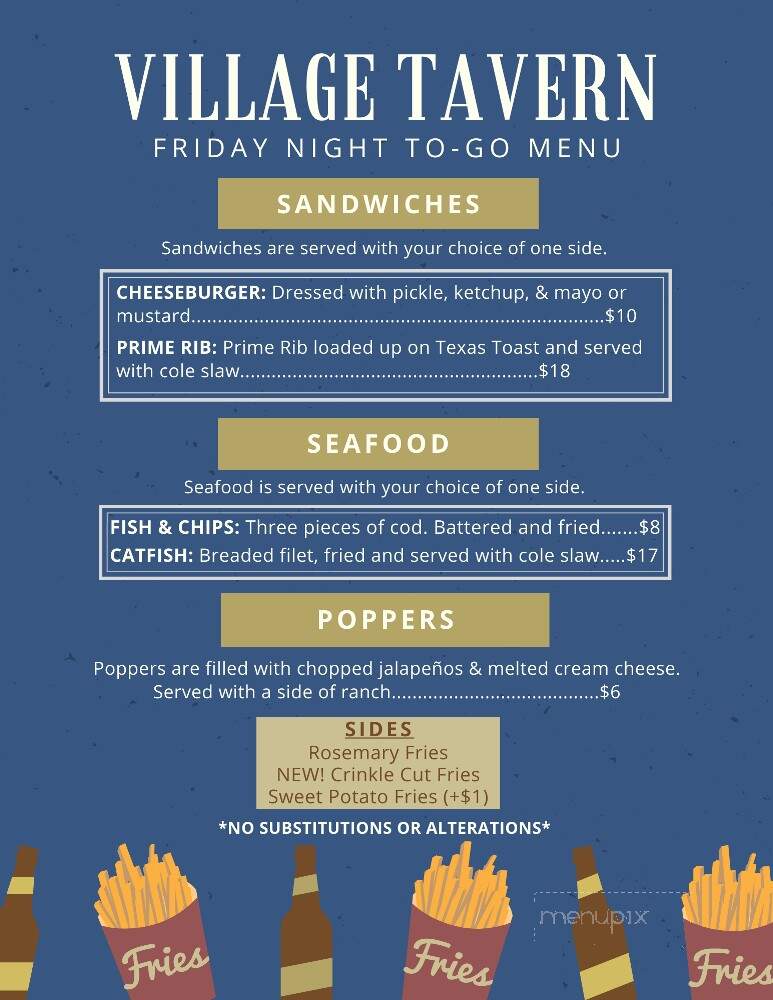 Village Tavern - Elk Creek, NE menu_pic