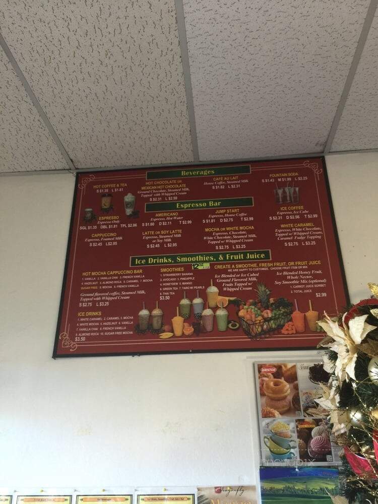 Sunshine Donuts - Salinas, CA menu_pic