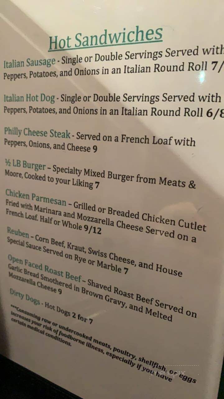 O'Hare Bar - Bay City, MI menu_pic