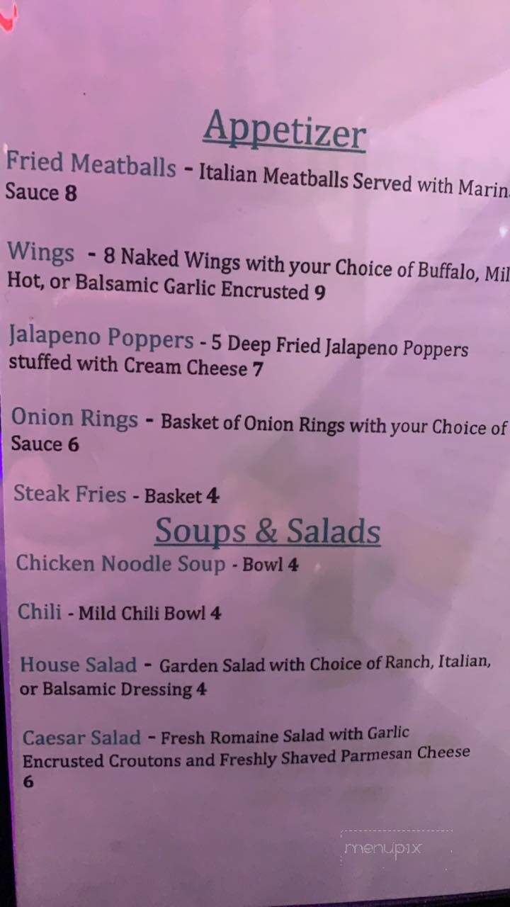 O'Hare Bar - Bay City, MI menu_pic