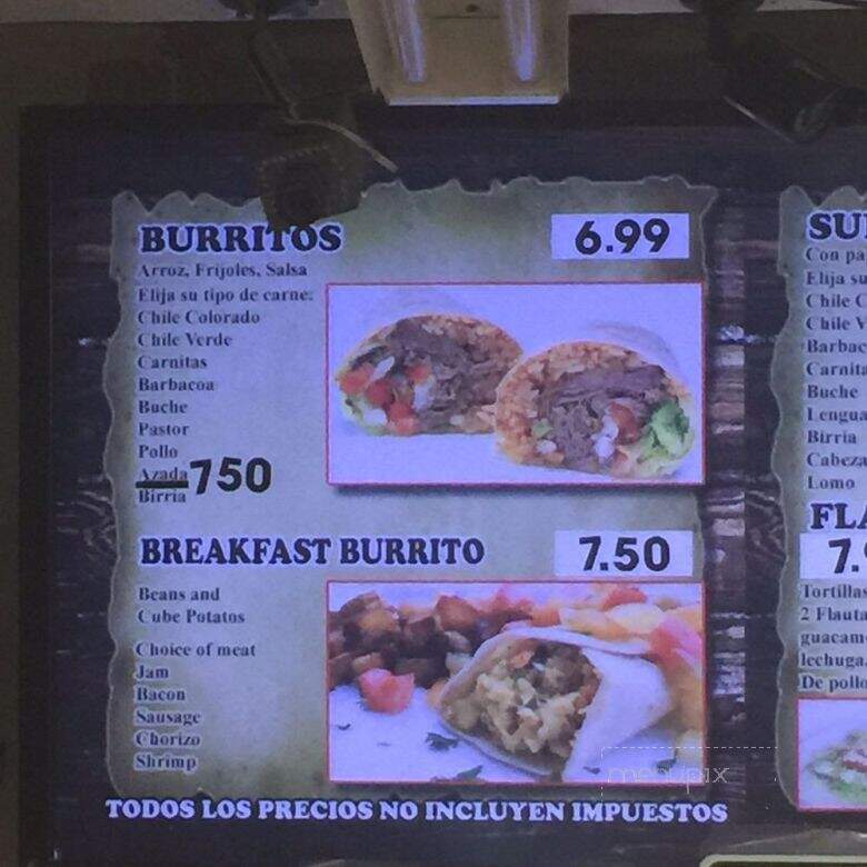 La Unica Mexican Food & Bakery - Fillmore, CA menu_pic