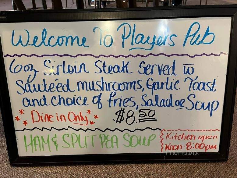 Players Pub & Eatery - Medicine Hat, AB menu_pic