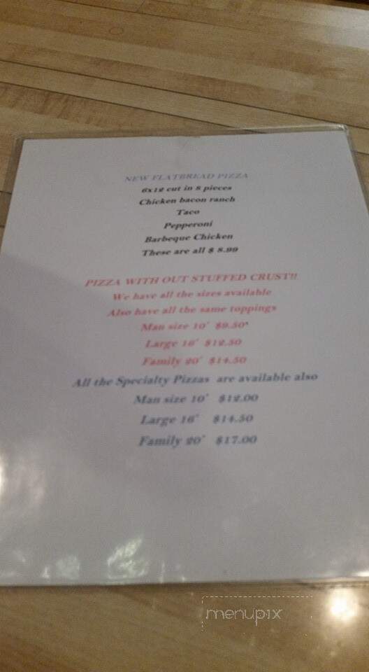 Carroll Bowling Lanes & Lounge - Mount Carroll, IL menu_pic