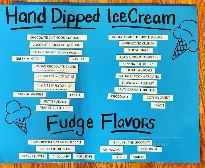 Frederick Fudge & Ice Cream Co - Frederick, MD menu_pic