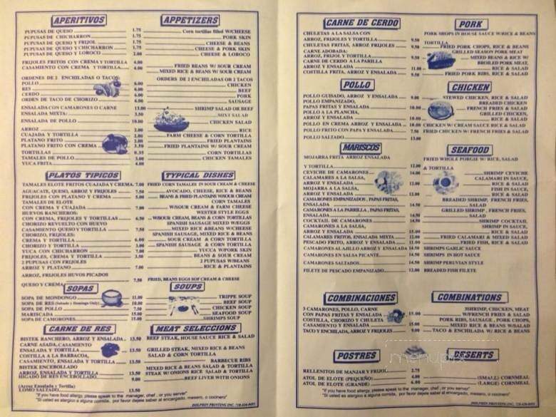 Rincon Santaneco's - Mount Kisco, NY menu_pic