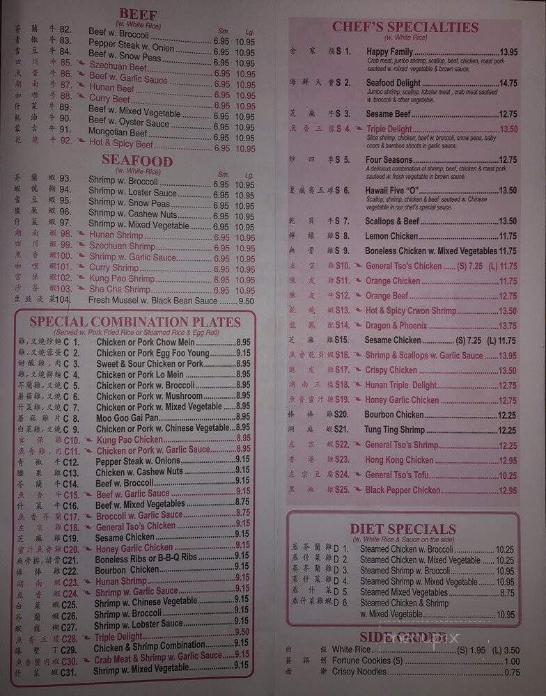 China Kitchen - Evans City, PA menu_pic