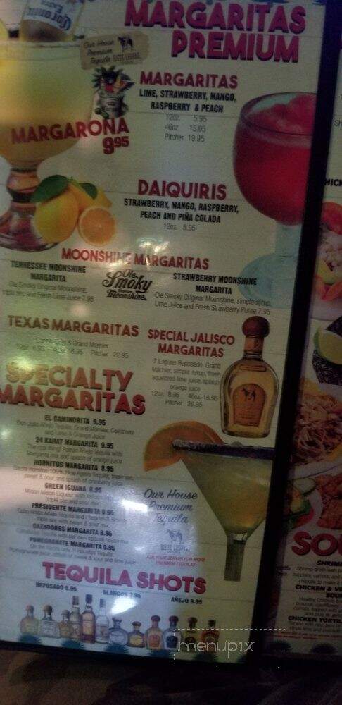 Elmolcajete Mexican Restaurant - Springfield, TN menu_pic