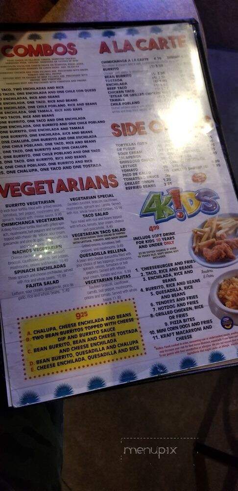 Elmolcajete Mexican Restaurant - Springfield, TN menu_pic