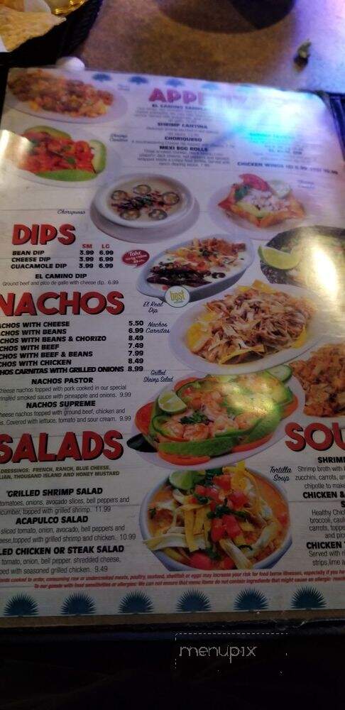 Elmolcajete Mexican Restaurant - Springfield, TN menu_pic