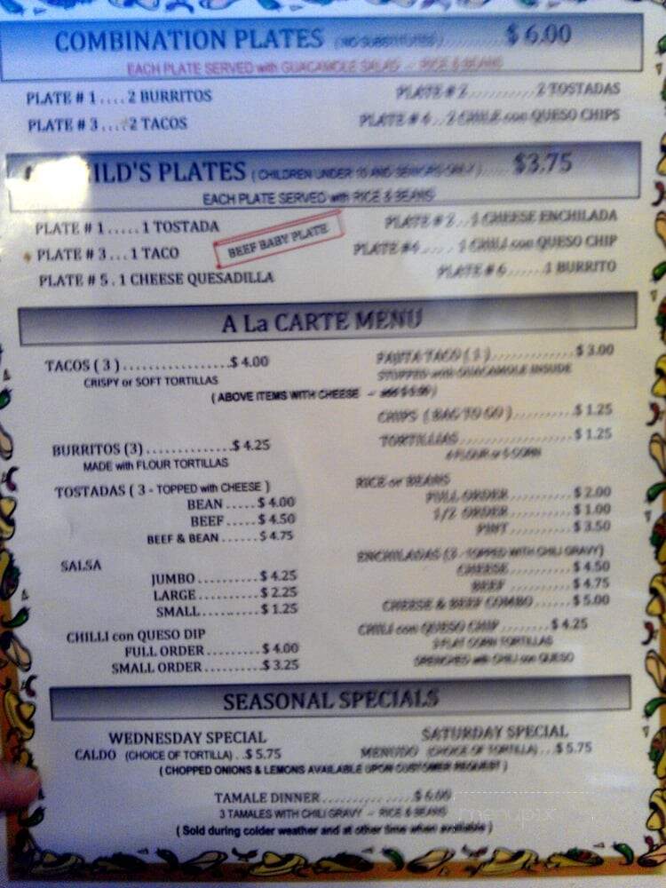 El Potosino - Galena Park, TX menu_pic