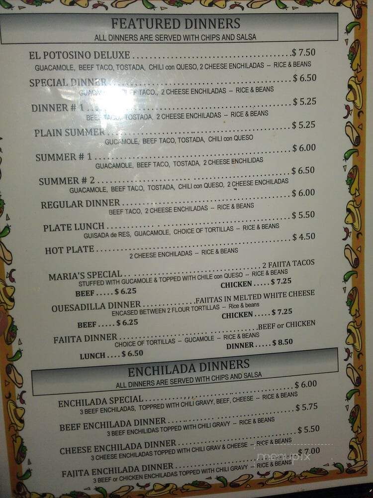 El Potosino - Galena Park, TX menu_pic