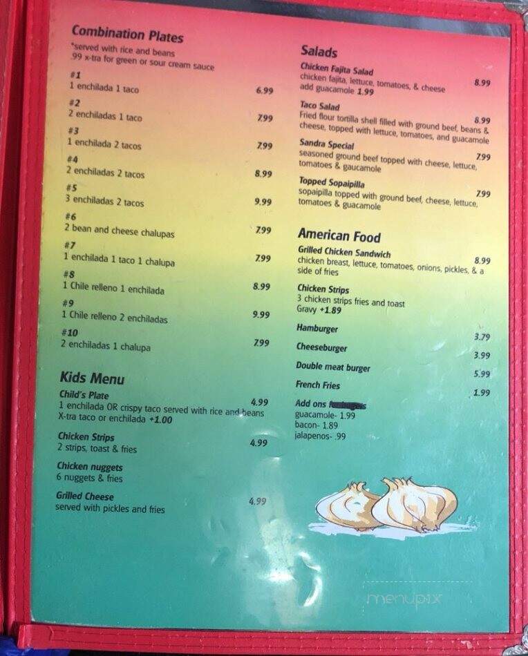 Lalito's Mexican Restaurant - Plains, TX menu_pic