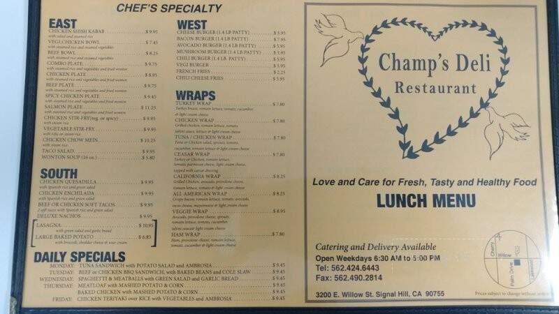 Champ's Deli Restaurant - Signal Hill, CA