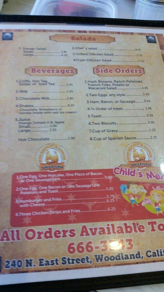 Ranch Kitchen - Woodland, CA menu_pic