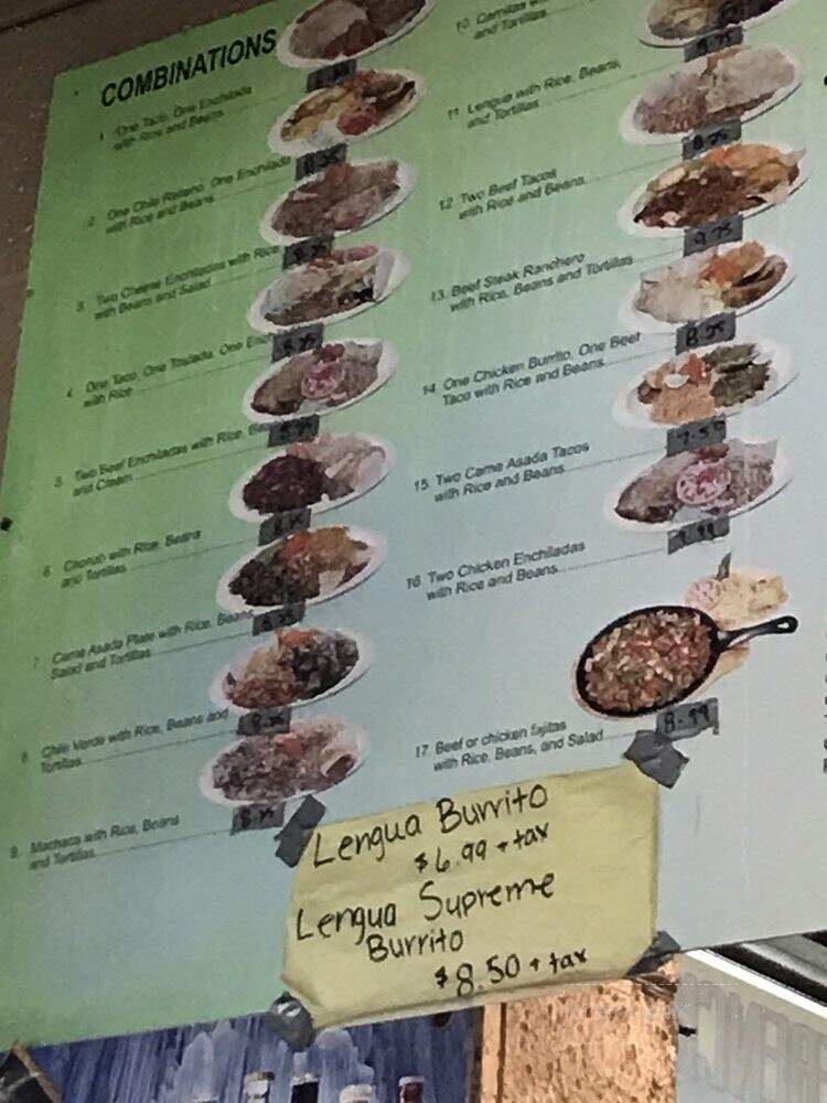 Mario's Taco Shop - Merced, CA menu_pic