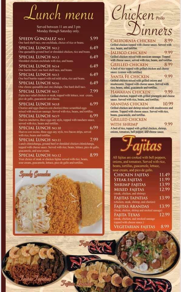 Lonchera Arandas 2 - Quincy, IL menu_pic