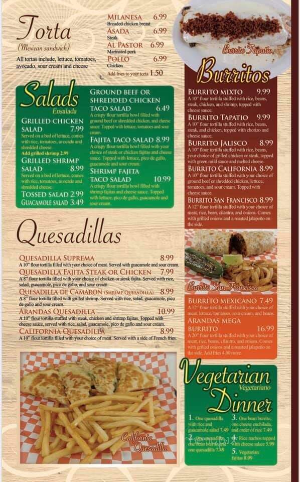 Lonchera Arandas 2 - Quincy, IL menu_pic