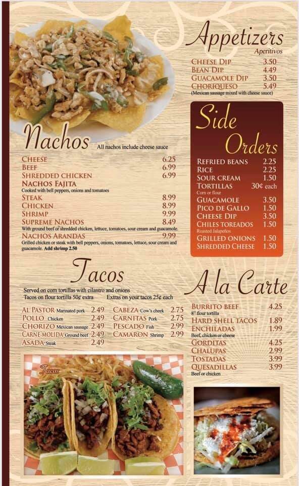 Lonchera Arandas 2 - Quincy, IL menu_pic