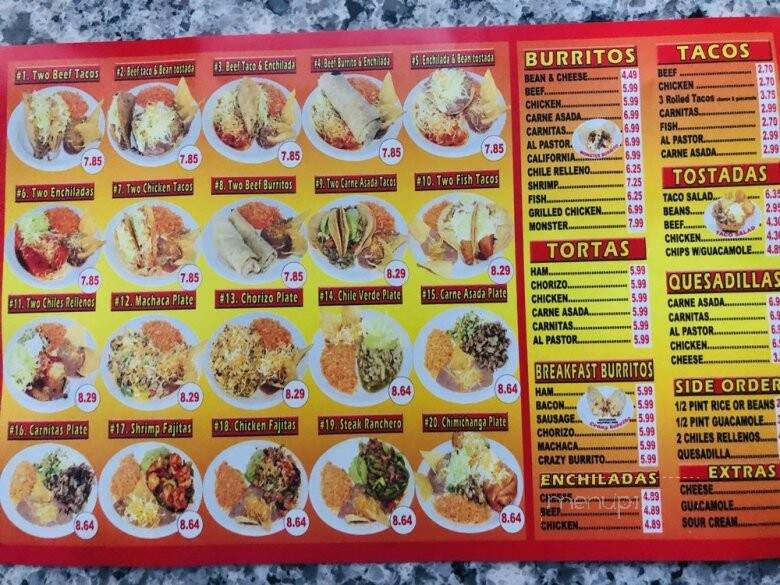 Alibertos - Mountlake Terrace, WA menu_pic