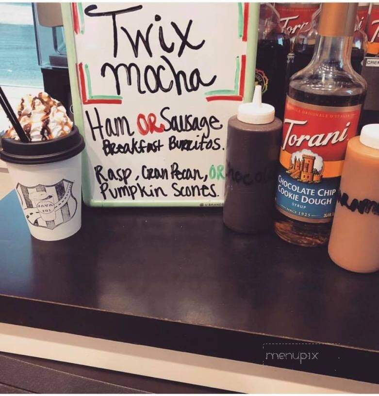 Java 101 - Shelton, WA menu_pic