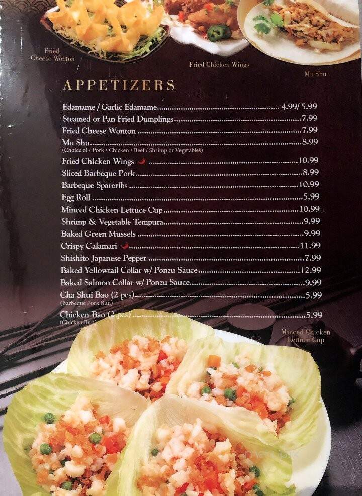 Zen Sushi & Seafood Restaurant - La Crescenta-Montrose, CA menu_pic