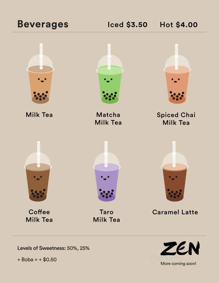 Zen Sushi & Seafood Restaurant - La Crescenta-Montrose, CA menu_pic