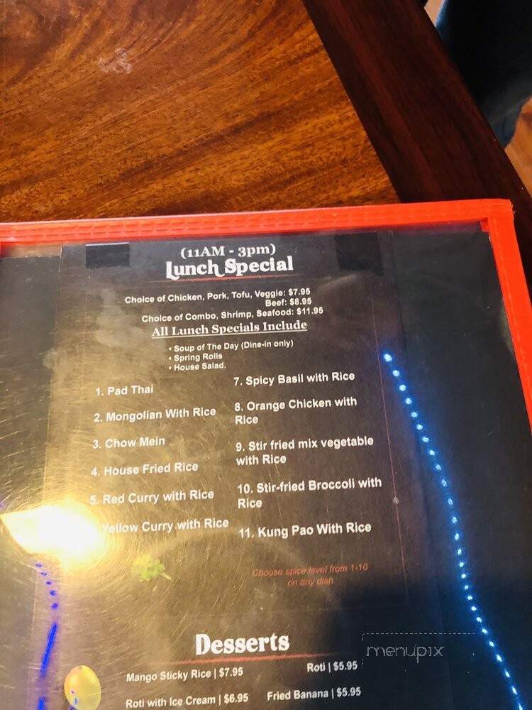 Ant Thai Food - Las Vegas, NV menu_pic