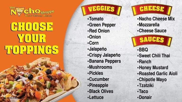Nacho Shoppe - St. John's, NL menu_pic