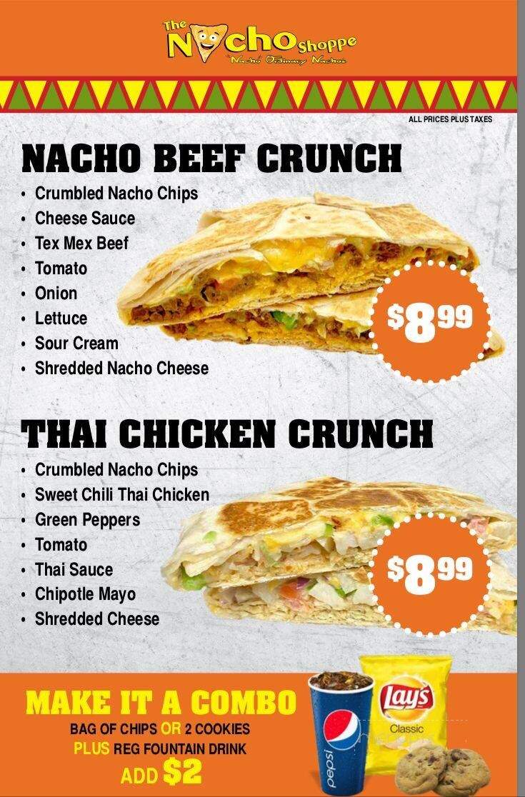 Nacho Shoppe - St. John's, NL menu_pic