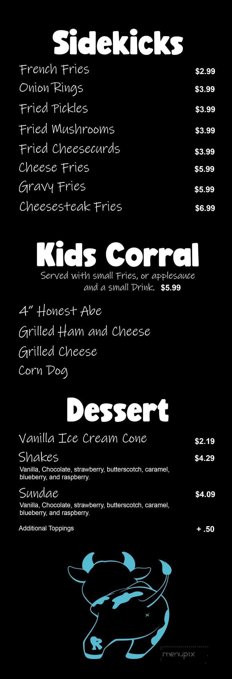 Rowdy's Cheesesteaks - Branson, MO menu_pic