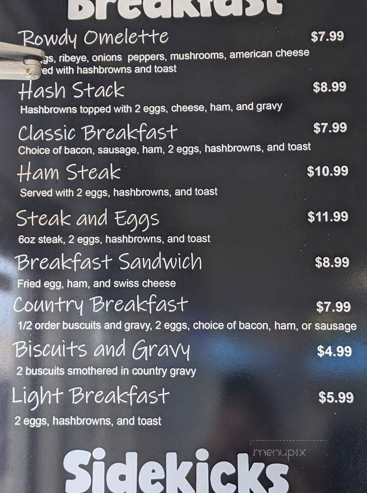 Rowdy's Cheesesteaks - Branson, MO menu_pic