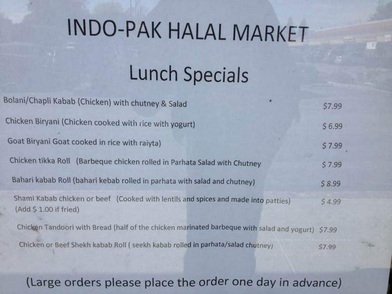 Indo-Pak Halal Market - San Jose, CA menu_pic