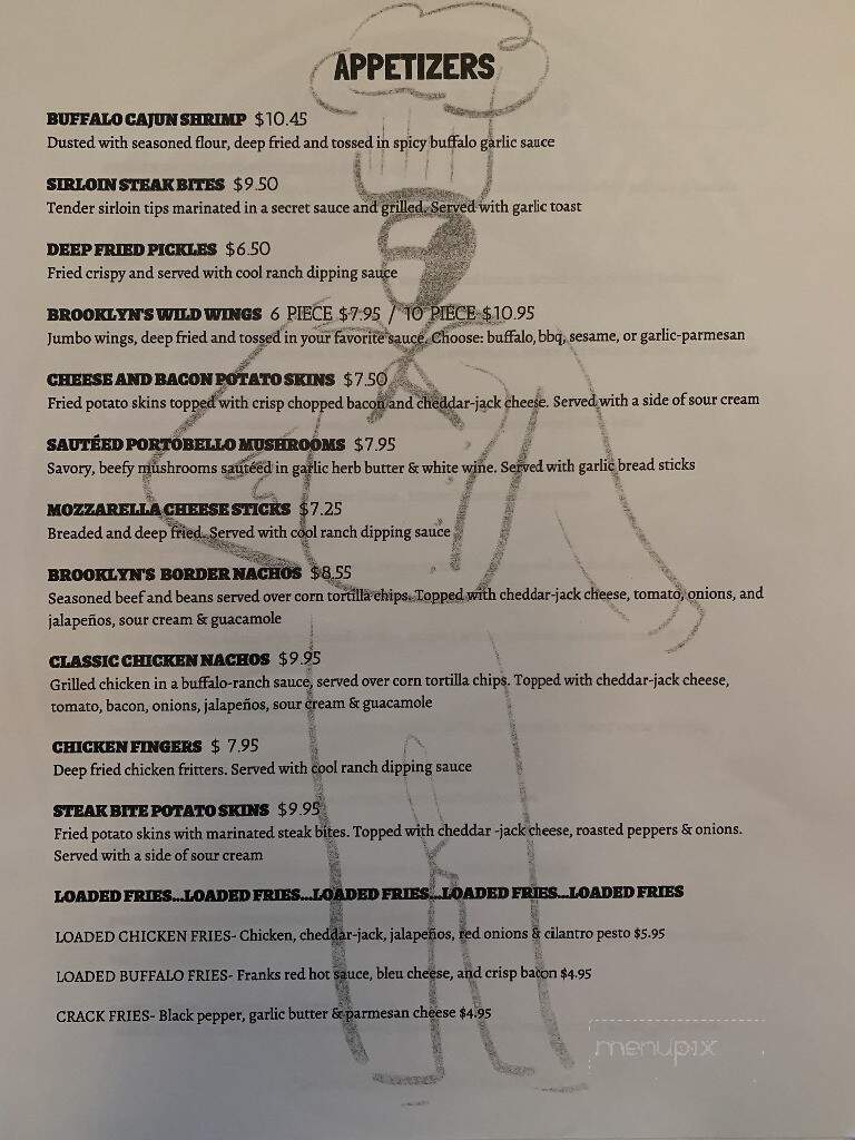 Brooklyns - Wyandotte, MI menu_pic