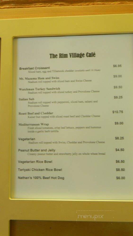 Rim Village Cafe - Crater Lake, OR