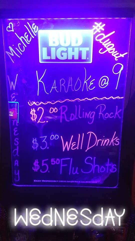 Dugout - Kinston, NC menu_pic