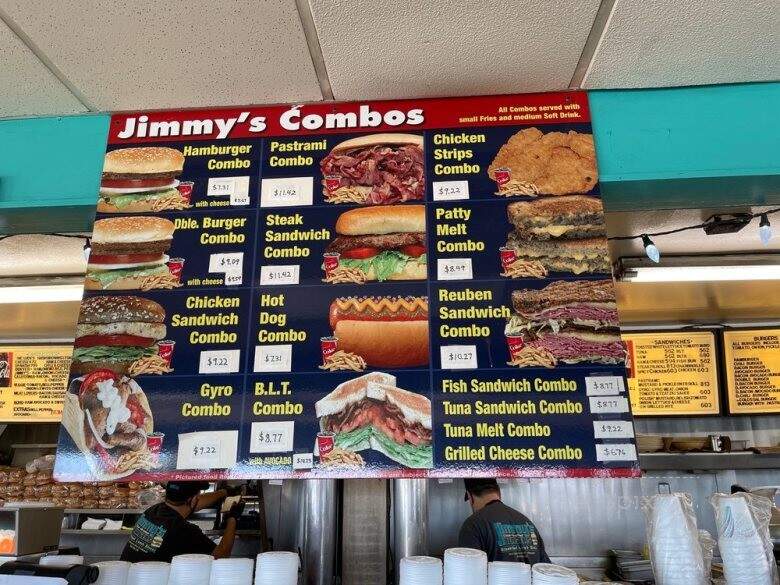 Jimmy's Burger's - North Hollywood, CA menu_pic