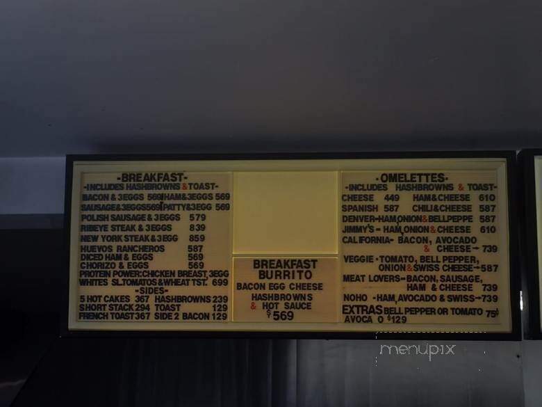 Jimmy's Burger's - North Hollywood, CA menu_pic