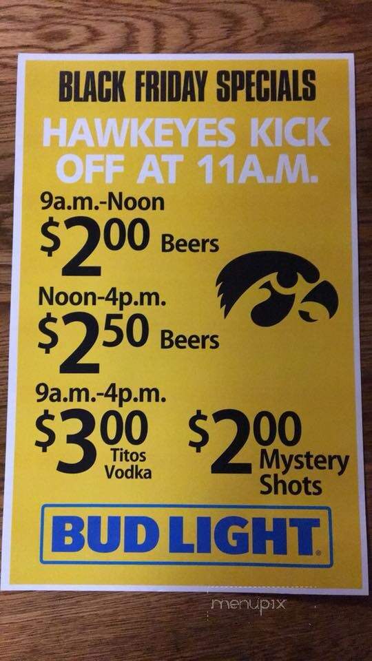 Bob's Best Shot - Mediapolis, IA menu_pic