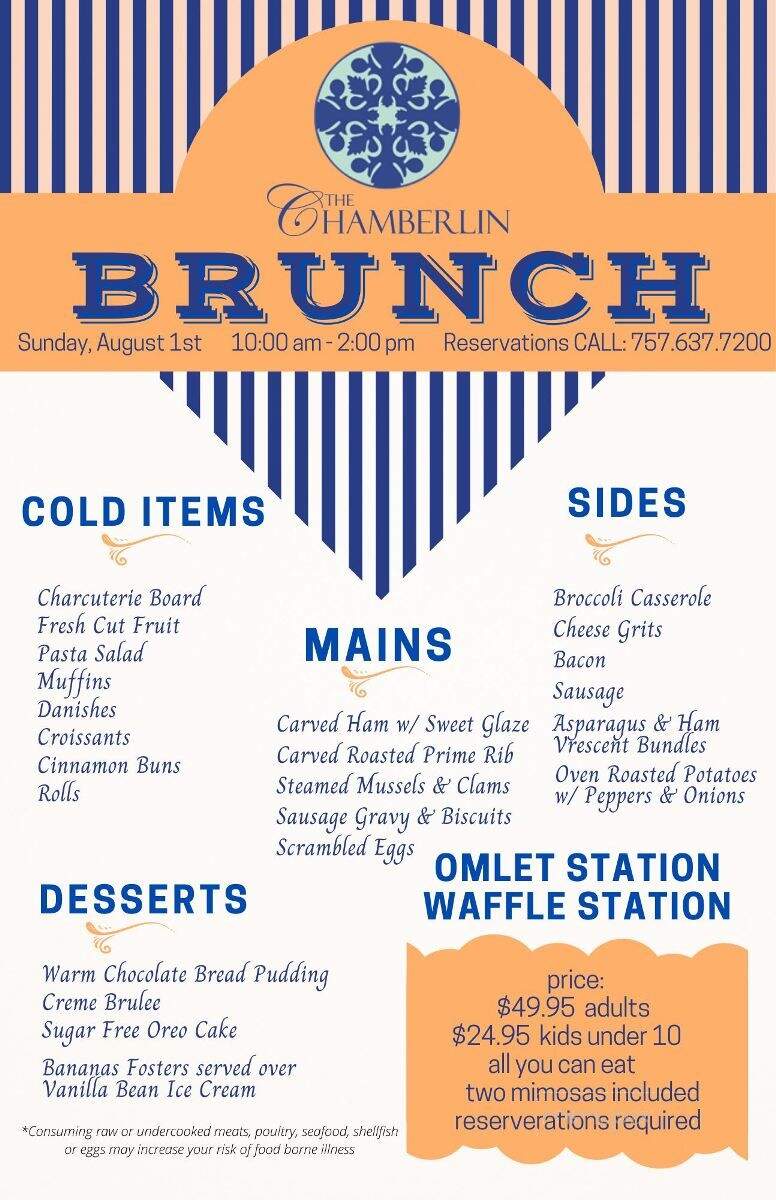 Hampton Room at the Chamberlin - Hampton, VA menu_pic