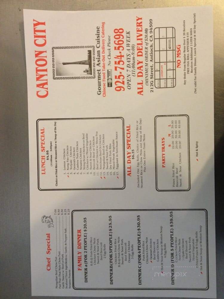 Canton City Asian Cuisane - Antioch, CA menu_pic