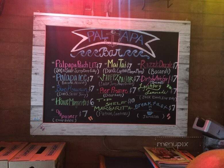 Palapa's - Kemah, TX menu_pic