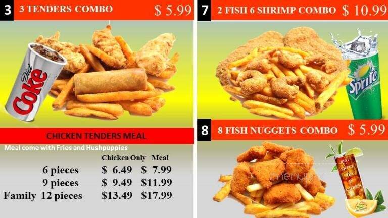 John's Seafood & Chicken - Dallas, TX menu_pic