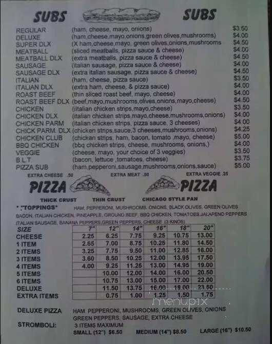 Mister Pizza - Sand Lake, MI menu_pic