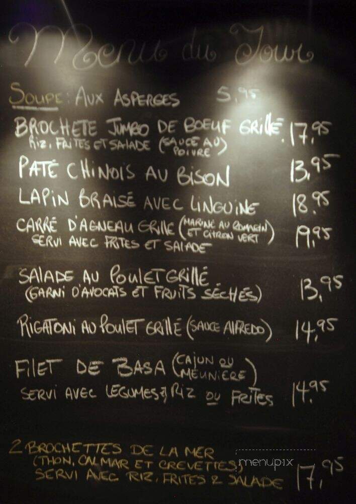 Restaurant la Cabane de Portugal - Montreal, QC menu_pic