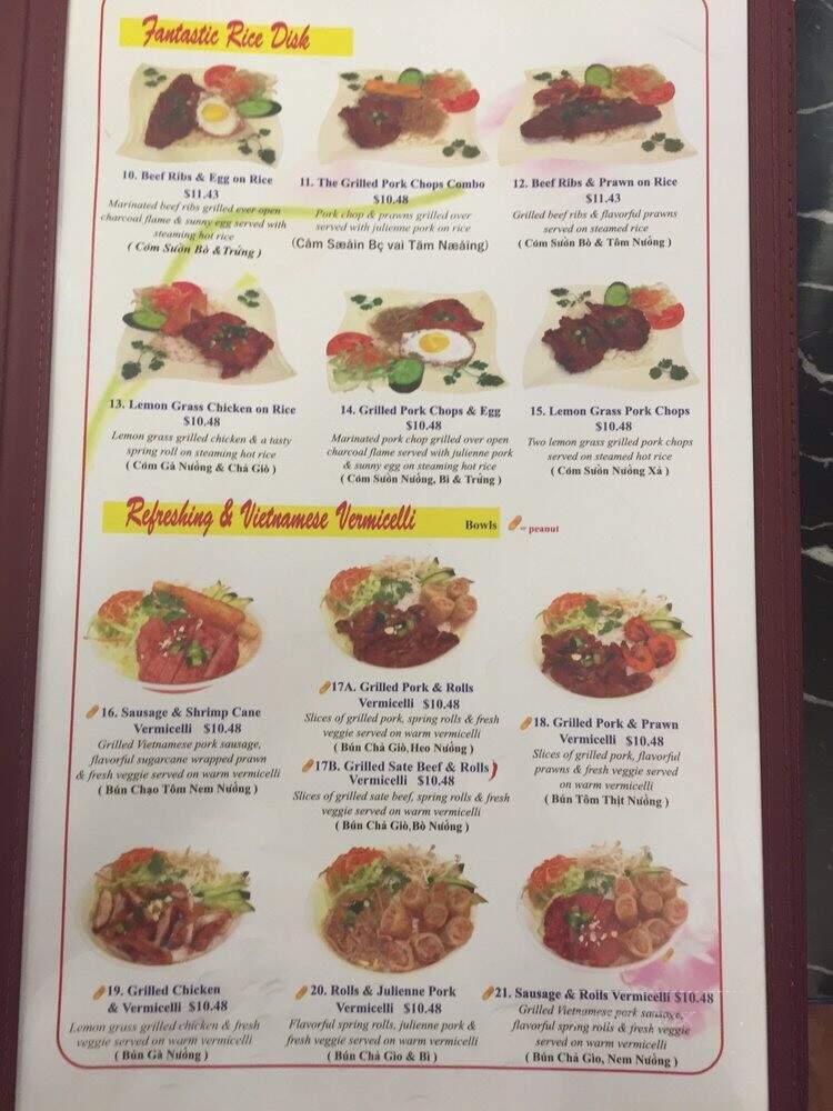 Pho Huy Vietnamese Restaurant - Port Coquitlam, BC menu_pic