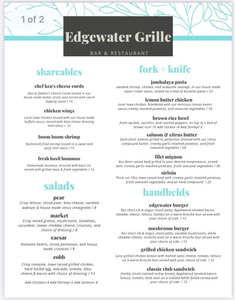 Edgewater Grille - Coralville, IA