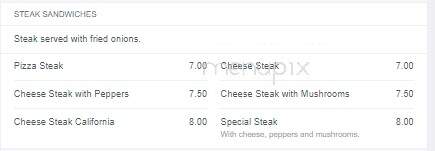 Attilio Pizzeria - Oakhurst, NJ menu_pic