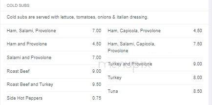 Attilio Pizzeria - Oakhurst, NJ menu_pic