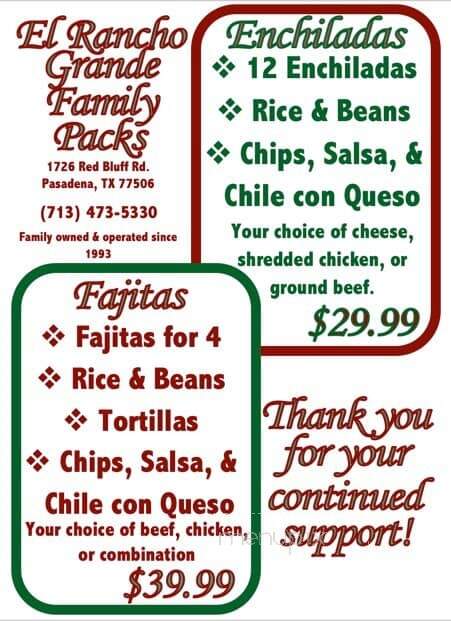 El Rancho Grande Restaurant - Pasadena, TX